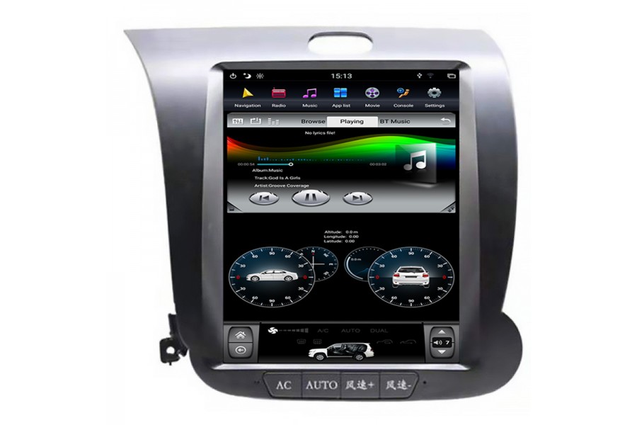 Kia K3 2013 Tesla style 10.4 inch Android Car DVD Player 